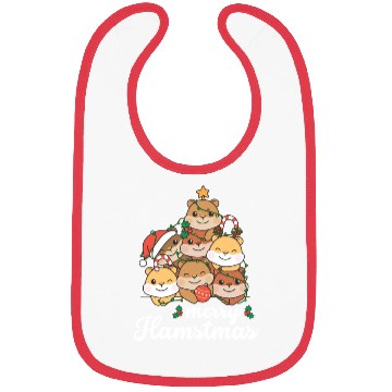 Discover Hamster Christmas Tree merry Hamstmas Bibs