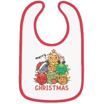 Discover Dragon Christmas Tree Merry Christmas Bibs