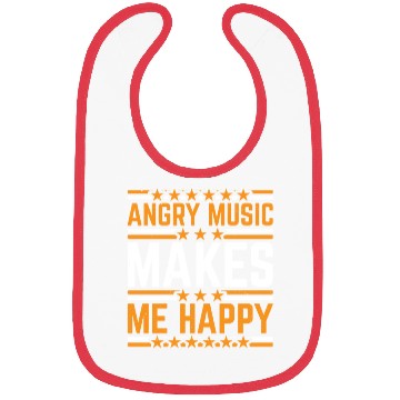 Discover Angry Music Makes Me Happy 7 Bibs
