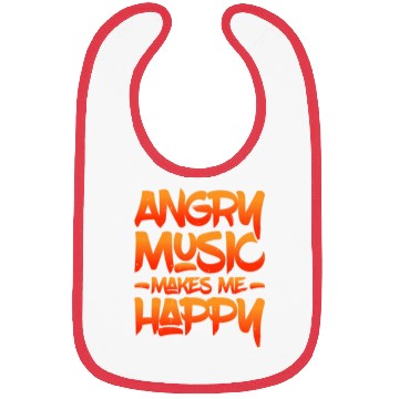 Discover Angry Music Makes Me Happy 5 Bibs