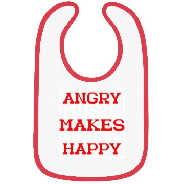 Discover Angry Music Makes Me Happy 6 Bibs