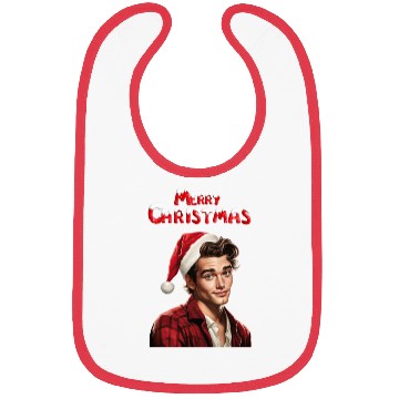 Discover Merry Christmas Nice Cute Attractive Handsome Man Bibs