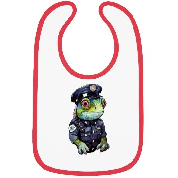 Discover Chameleon policewoman Bibs