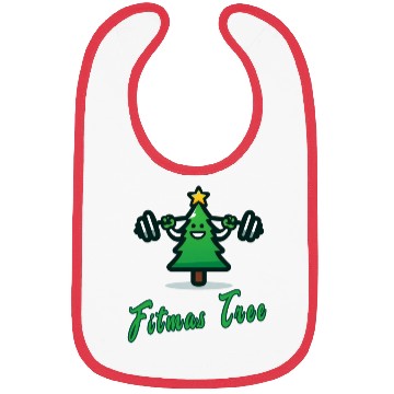 Discover Fitmas Tree funny gym words Bibs