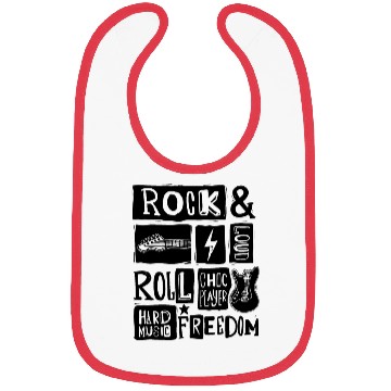 Discover Rock & Roll Music Lover's Delight Bibs