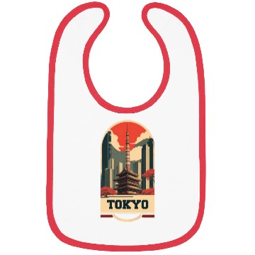 Discover Tokyo Vintage Art Bibs