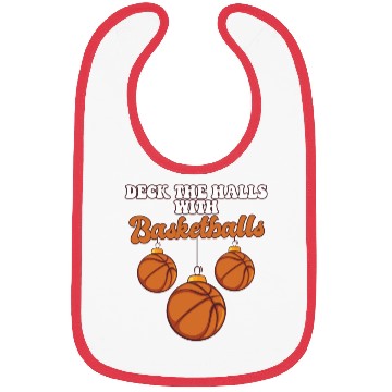 Discover Basketball Player Coach Christmas Balls Deck The Bibs