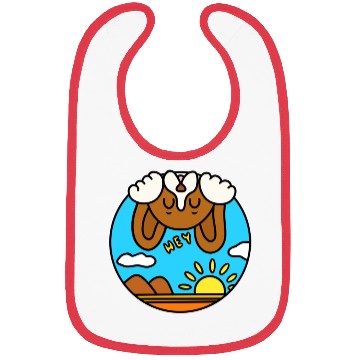 Discover Funny playful cartoon beagle Bibs