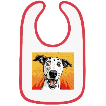 Discover Whippet Face Dog lovers Bibs