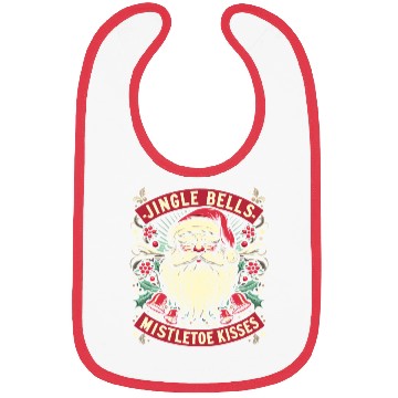 Discover Jingle Bells Mistletoe Kisses Bibs