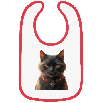 Discover I cat balck and red Bibs