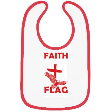 Discover US American Eagle Flag Cross Inspiring Christian Bibs
