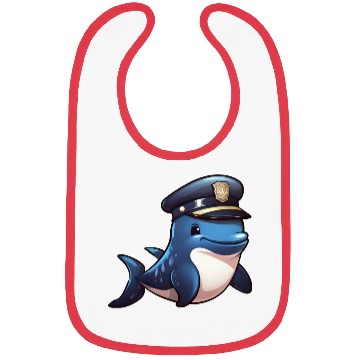 Discover Police whale Bibs