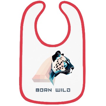 Discover Geometric Lowpoly Wildcat Bibs