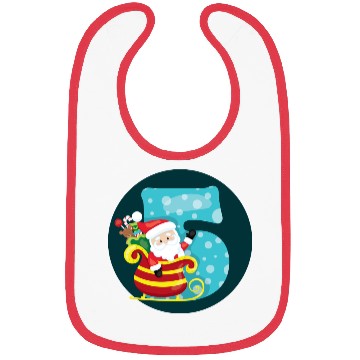 Discover 5th Christmas Winter Birthday - NR Five Bibs
