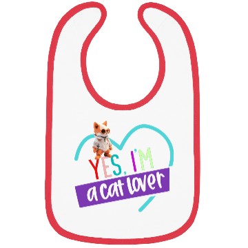 Discover YES, I'M A CAT LOVER, cat, space cat, Pet lovers Bibs