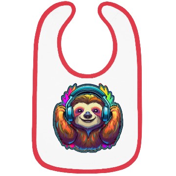 Discover Happy Sloth Bibs