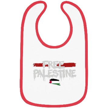 Discover graffiti free palestine Bibs