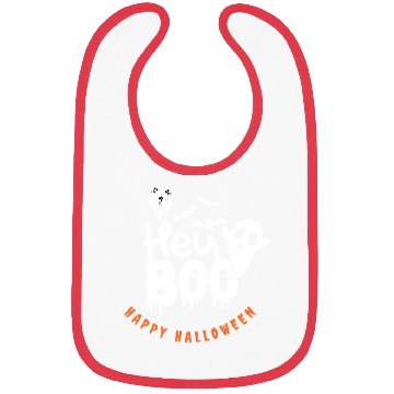 Discover Halloween Hey Boo Bibs