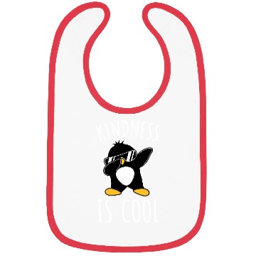 Discover Kindness Is Cool Dabbing Dab Dance Funny Penguin Bibs
