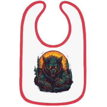Discover A mythical creature Werewolf Bibs