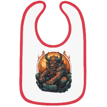 Discover A mythical creature Minotaur Bibs