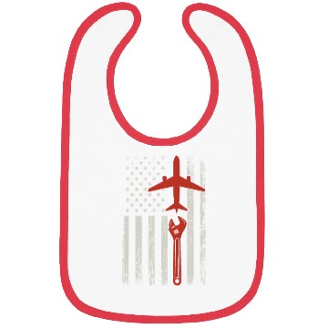 Discover Airplane Mechanic Aviation Technician Gift Bibs