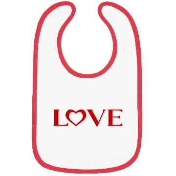 Discover Love Text Art Typography Bibs