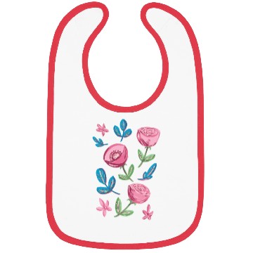 Discover Wild Flowers In Gouache Bibs