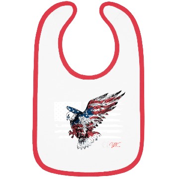 Discover American eagle flag Bibs