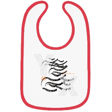 Discover YZX lettering graphic Bibs