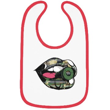 Discover US Armed Forces Military Lip Bullet Army First Res Bibs