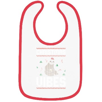 Discover Sloth Christmas Vibes Ugly Sweater Bibs