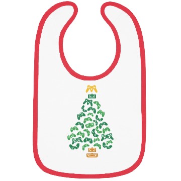 Discover Gamer Christmas Tree Bibs