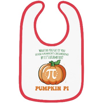 Discover Pumpkin Pie Pi Math Teacher Haloween Thanksgiving Bibs