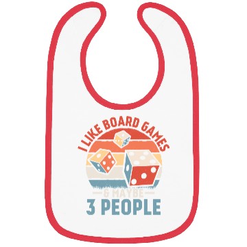 Discover I Like Board Games & Maybe 3 People Nerd Gamer Tab Bibs