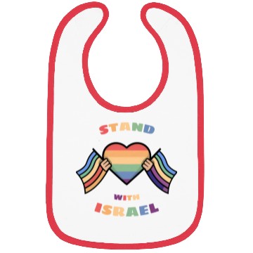 Discover LGBTQ community STANDS WITH ISRAEL Bibs
