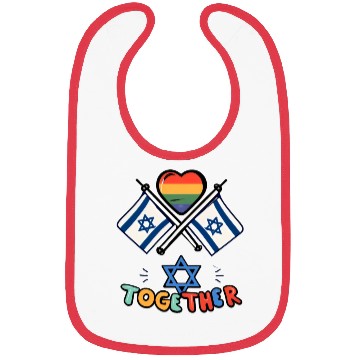 Discover LGBTQ community STANDS WITH ISRAEL Bibs