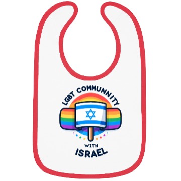 Discover LGBTQ community STANDS WITH ISRAEL Bibs