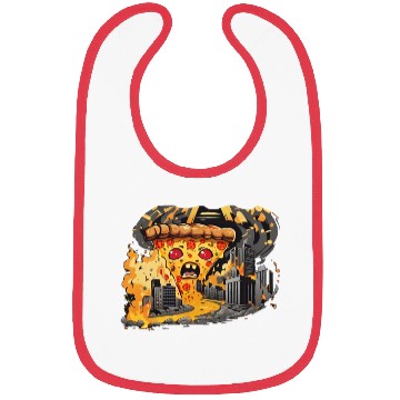 Discover Angry Pizza Bibs