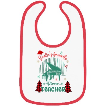 Discover Santa’s Favorite Piano Teacher - Merry Christmas Bibs