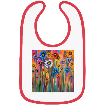 Discover Wildflowers graffiti Bibs
