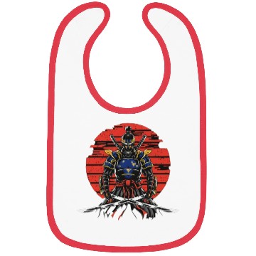 Discover Japanese katana warrior Bibs