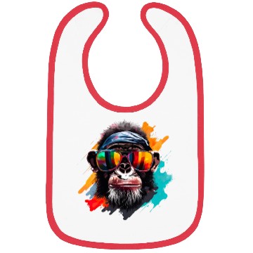 Discover Street Art Monkey Urban Rap Street Monkey Bibs