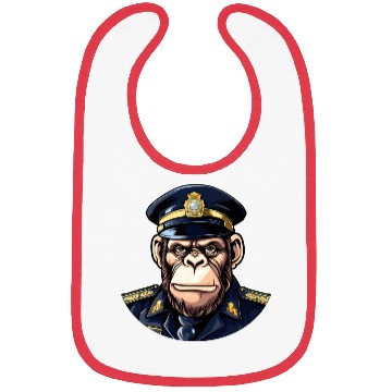Discover Chimpanzee policeman Bibs