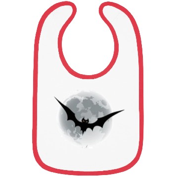 Discover Bat on the moon Bibs