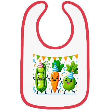 Discover Festive Vegetable Party Fun for a Vegetable eater Bibs