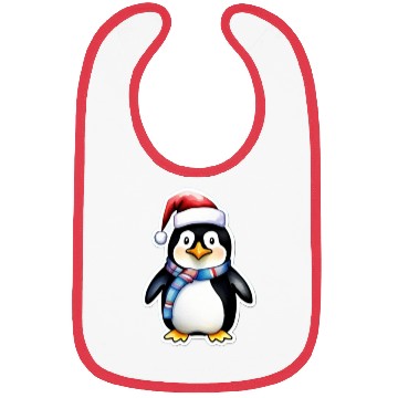 Discover Christmas penguin Bibs