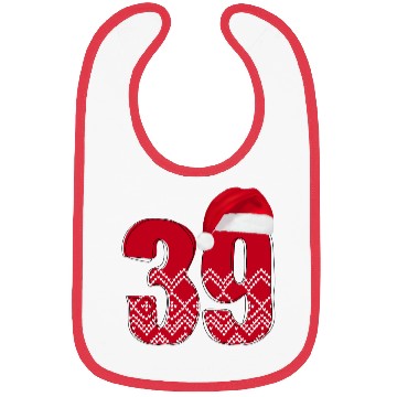 Discover 39th Xmas Bday Celebration - Number Thirty Nine Bibs