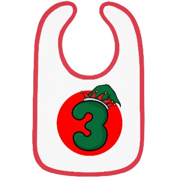 Discover Age 3 Happy Birthday Kid - Third Xmas Number Bibs